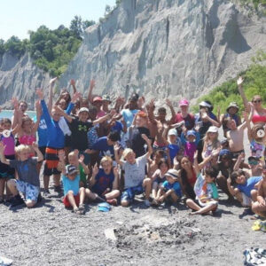 kids at the Scarborough Bluffs